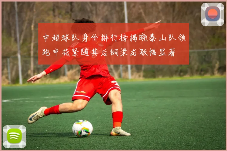 中超球队身价排行榜揭晓泰山队领跑申花紧随其后铜梁龙涨幅显著